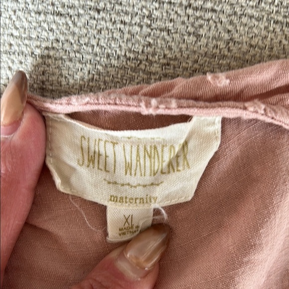 Pink Button-Front Dress xl preloved sweet wanderer - Picture 10 of 12